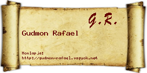 Gudmon Rafael névjegykártya